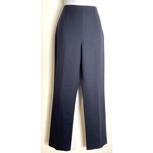 RALPH LAUREN Black Label Navy Blue Wool Blend Pants Slacks 2 Stretch